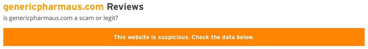 suspicious website