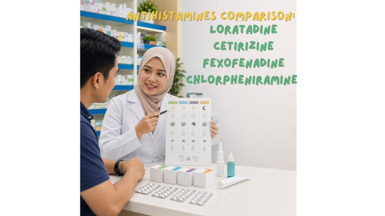 Antihistamines Comparison: Cetirizine, Loratadine, Fexofenadine & Chlorpheniramine